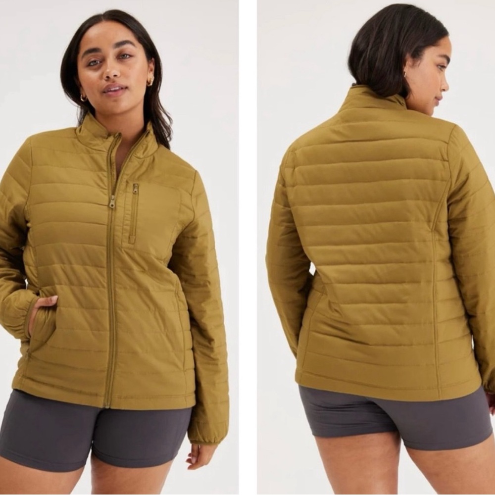 Girlfriend Collective Woodstock Packable Puffer Jacket Size Small